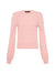 Eyelet L/S Metallic Sweater - Blush Pink