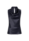Cowl Top - Blush + Navy (Size 10 + 14 Only)
