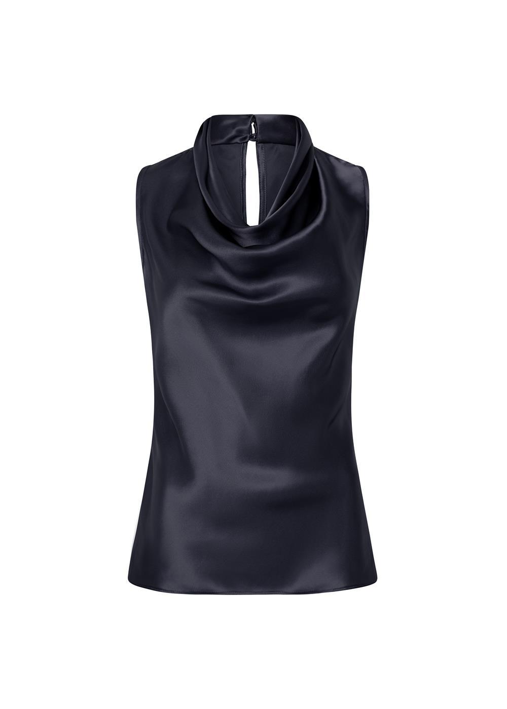 Cowl Top - Blush + Navy (Size 10 + 14 Only)