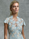 Belinda Dress - Blue/Ivory (Size 10 + 12 Only)