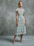 Belinda Dress - Blue/Ivory (Size 12 Only)