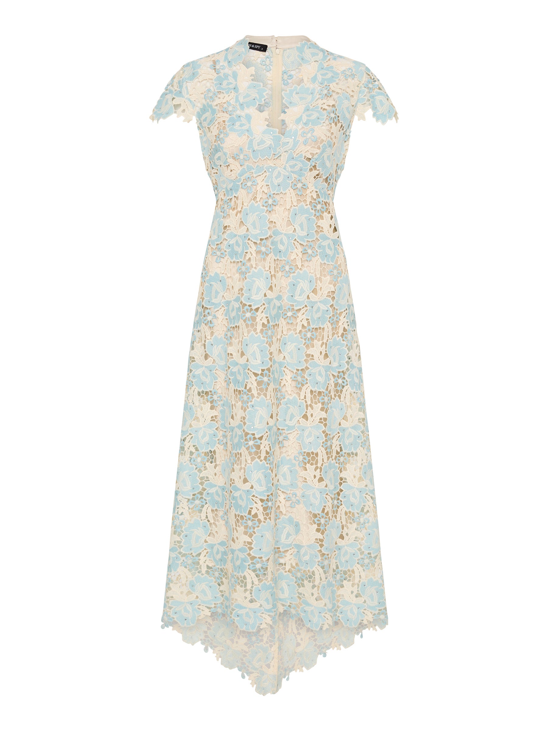 Belinda Dress - Blue/Ivory (Size 12 Only)