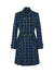 Blair Pleated Coat Dress -  Chocolate or Blue
