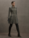 Blair Pleated Coat Dress -  Chocolate or Blue