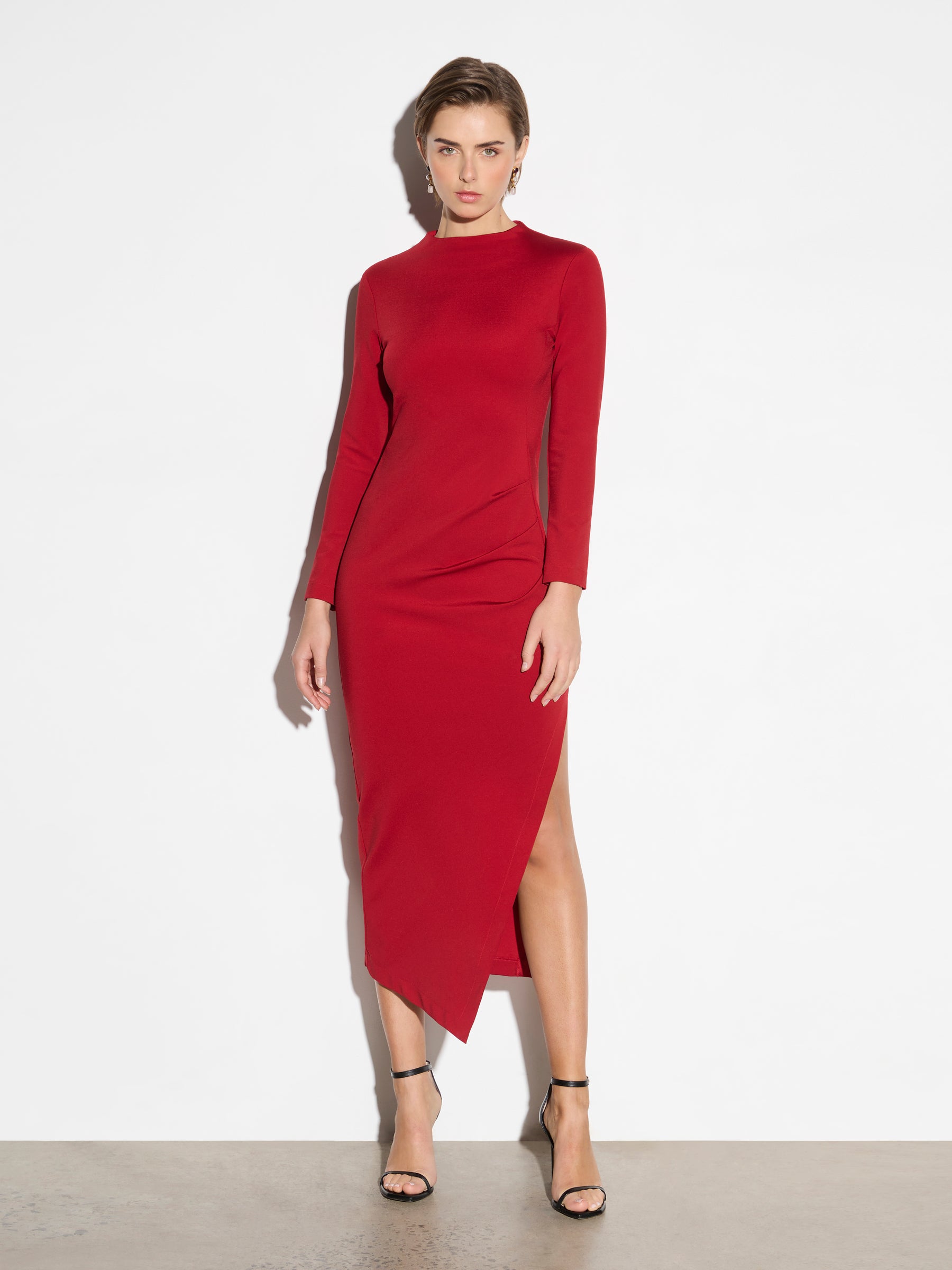 Brandy Dress - Deep Red