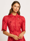 Chloe Shirt Dress - Red (Size 8 Only)