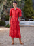Chloe Shirt Dress - Red (Size 8 Only)