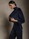 Fur Bolero - Navy