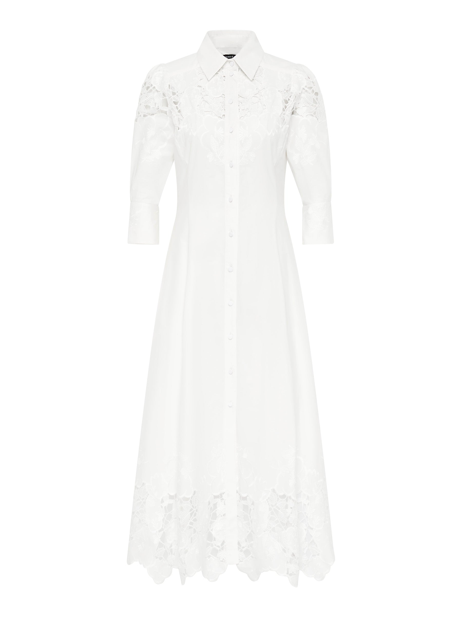 Lyla Shirt Dress - White