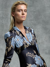 Midnight Flower L/S Dress (Size 8 + 16 Only)