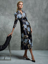 Midnight Flower L/S Dress (Size 8 + 16 Only)