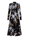 Midnight Flower L/S Dress (Size 8 + 16 Only)