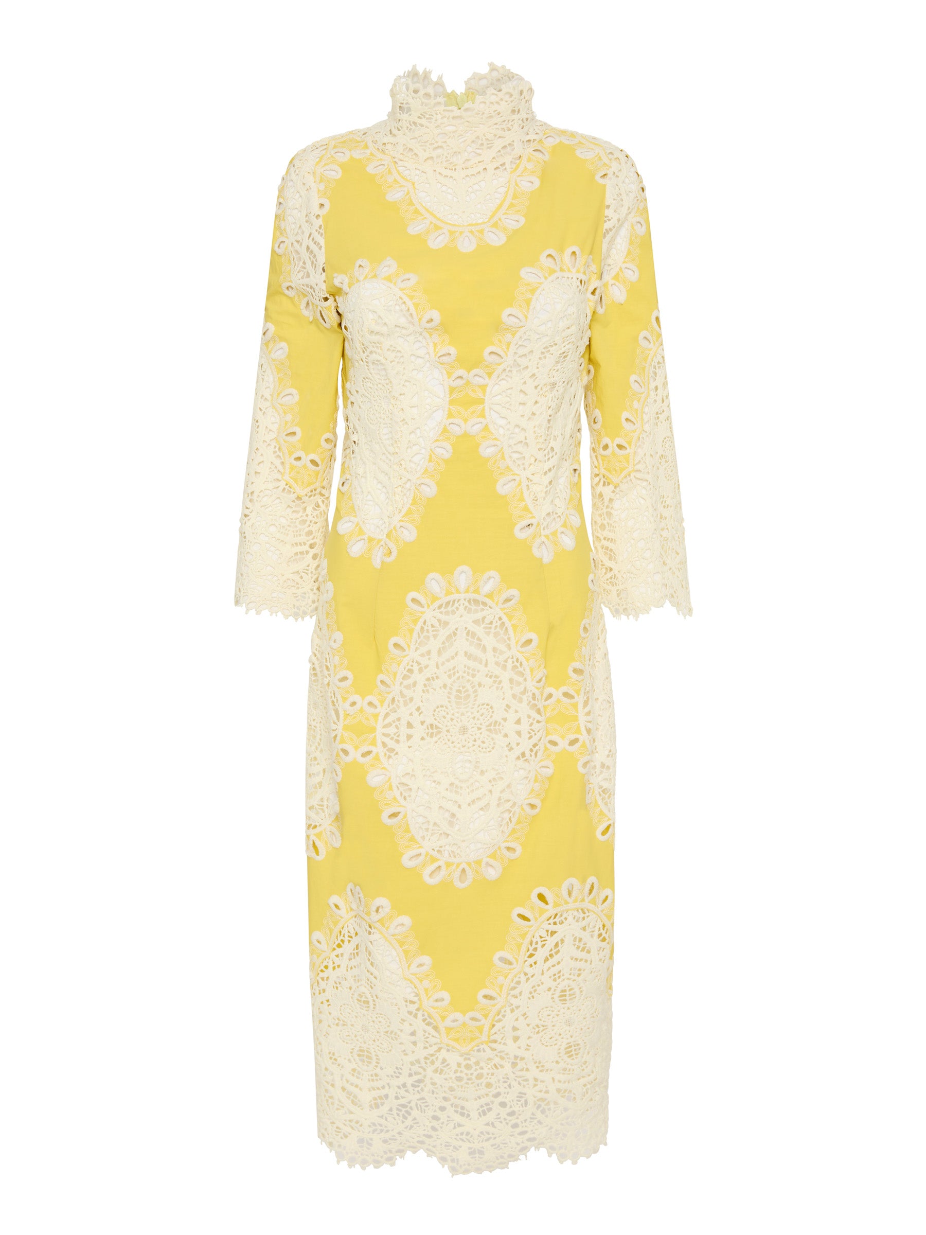 Mimosa Dress - Yellow/Ivory