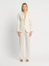 Monaco Blazer- Ivory/Gold