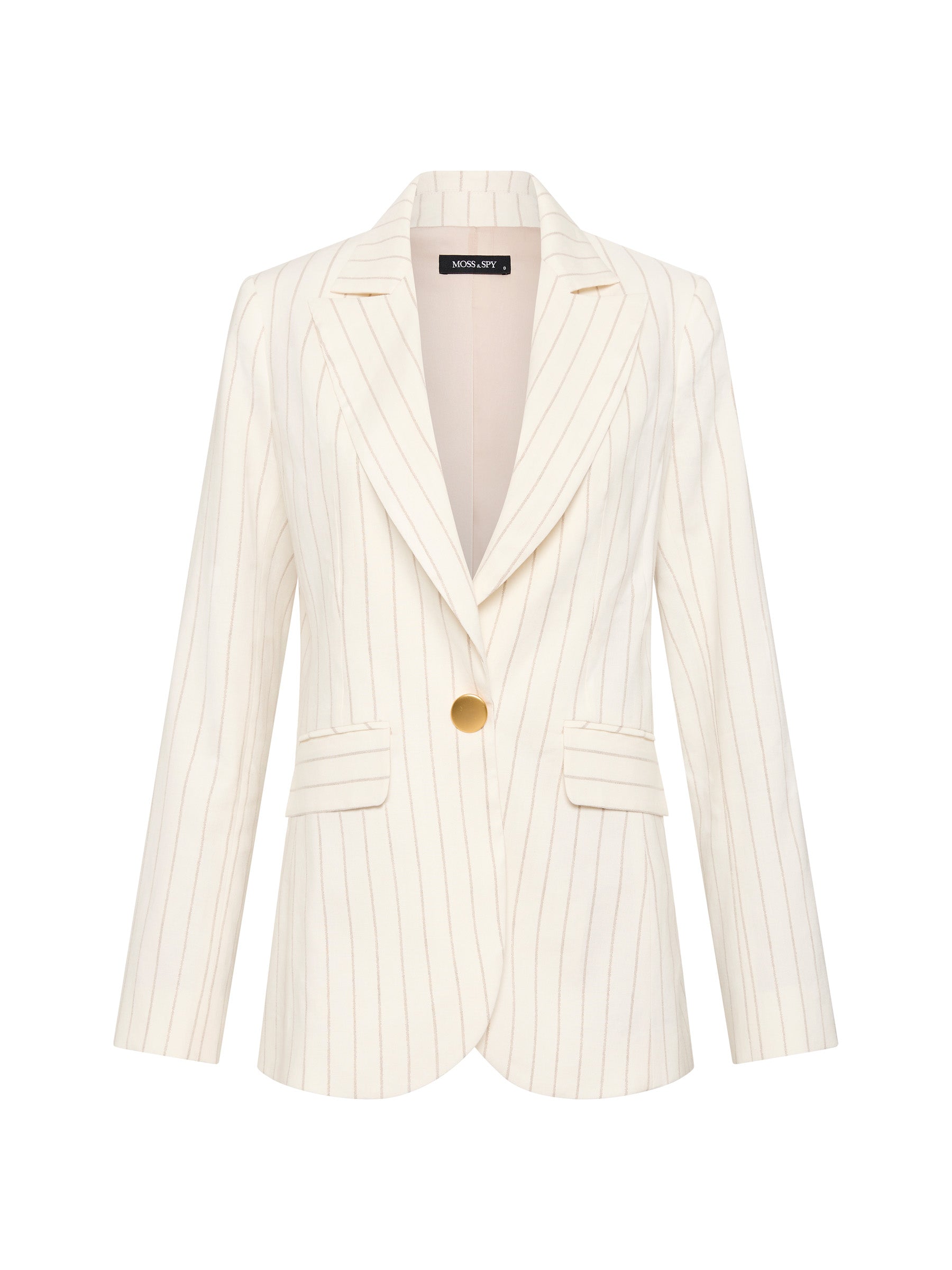 Monaco Blazer- Ivory/Gold