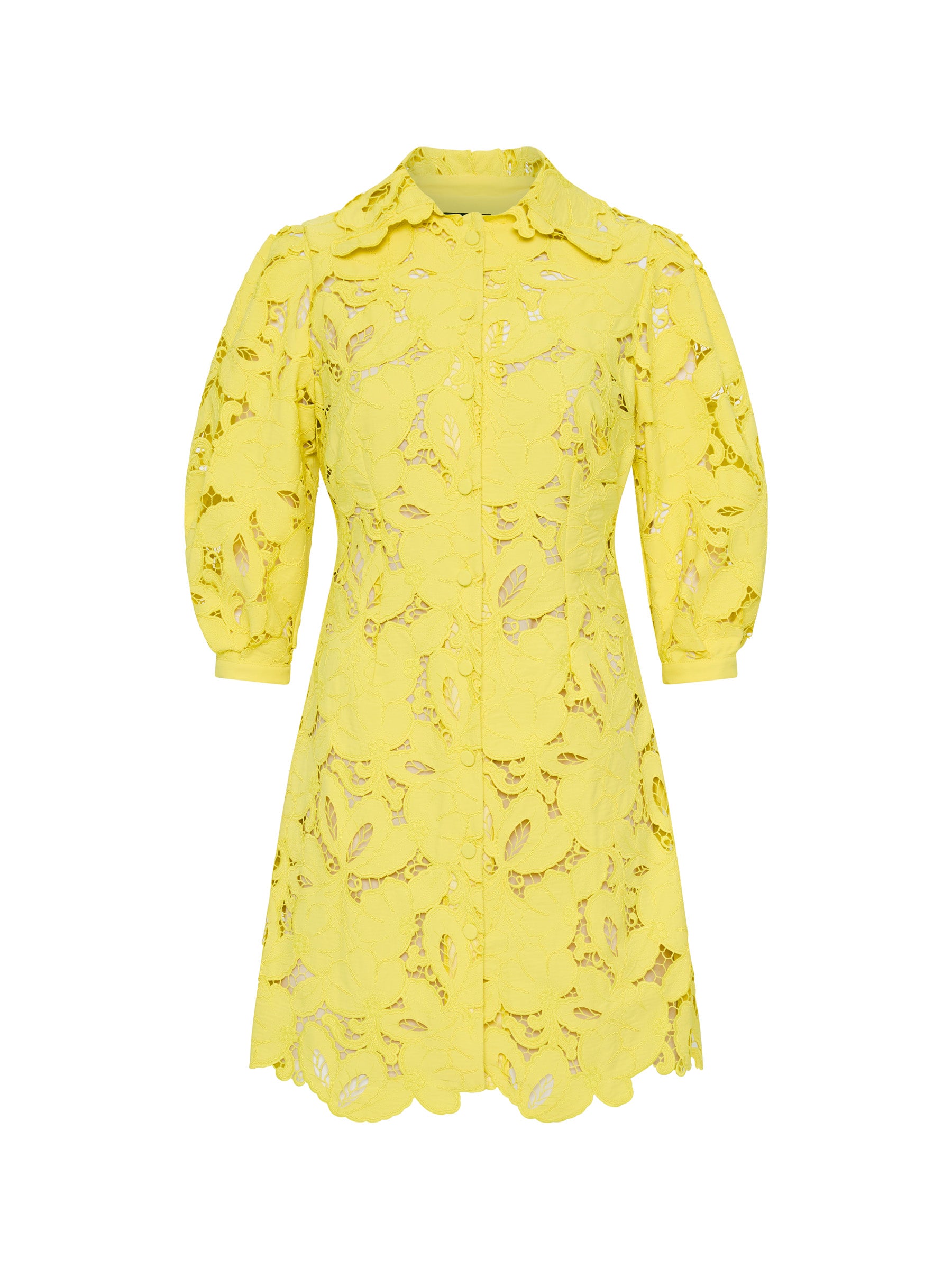 Monte Carlo Mini Shirt Dress - Yellow (Size 8 + 10 Only)