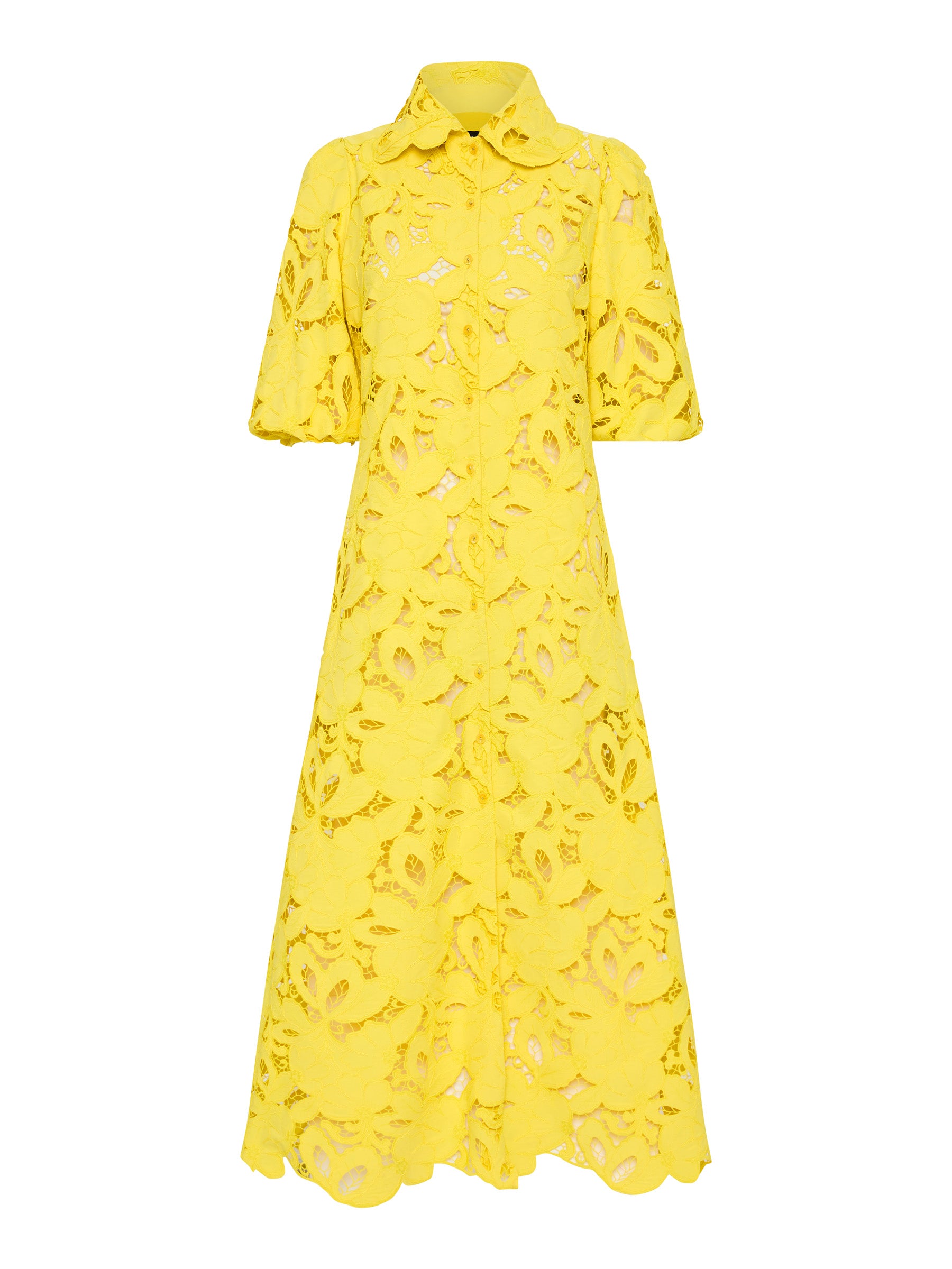 Monte Carlo Shirt Dress - Yellow