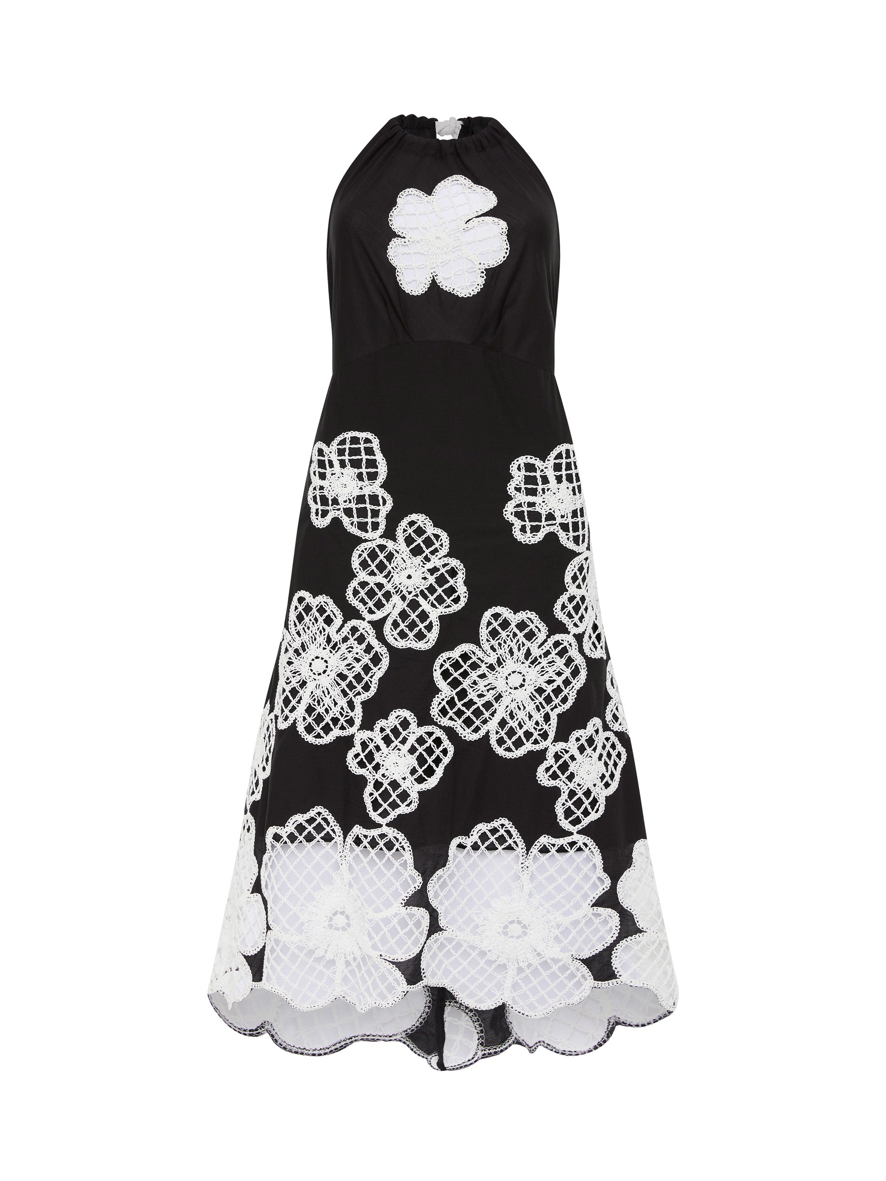 St Tropez Sleeveless - Black/Ivory