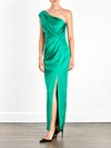 Muse Gown - Emerald + Black (Size 8 &amp; 10 Only)