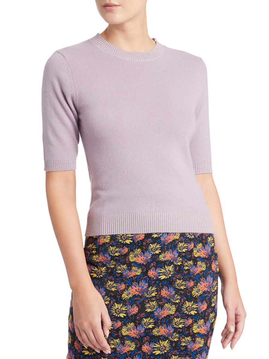 Cashmere Tee in Lilac (Large Only)