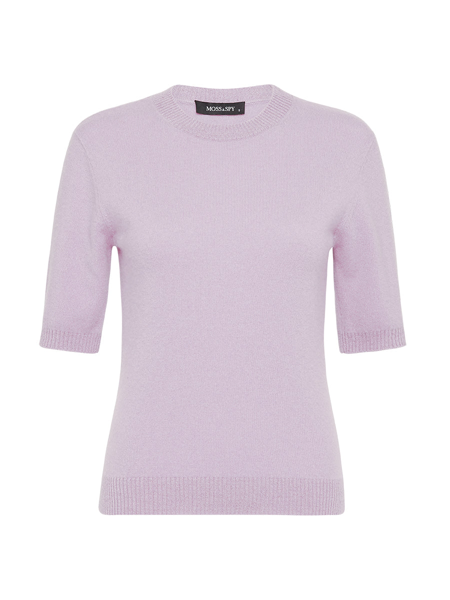 Cashmere Tee in Lilac (Large Only)