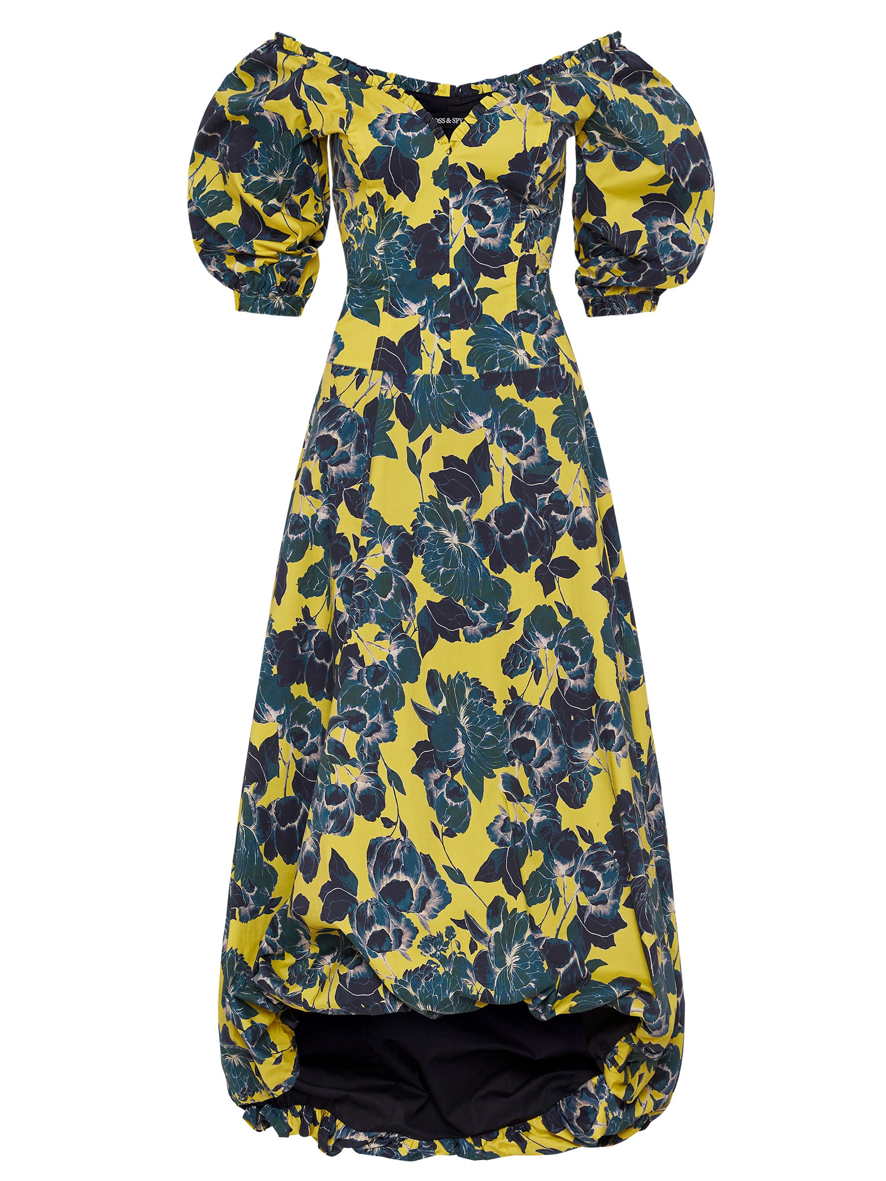 Catalina Dress - Navy Citrus