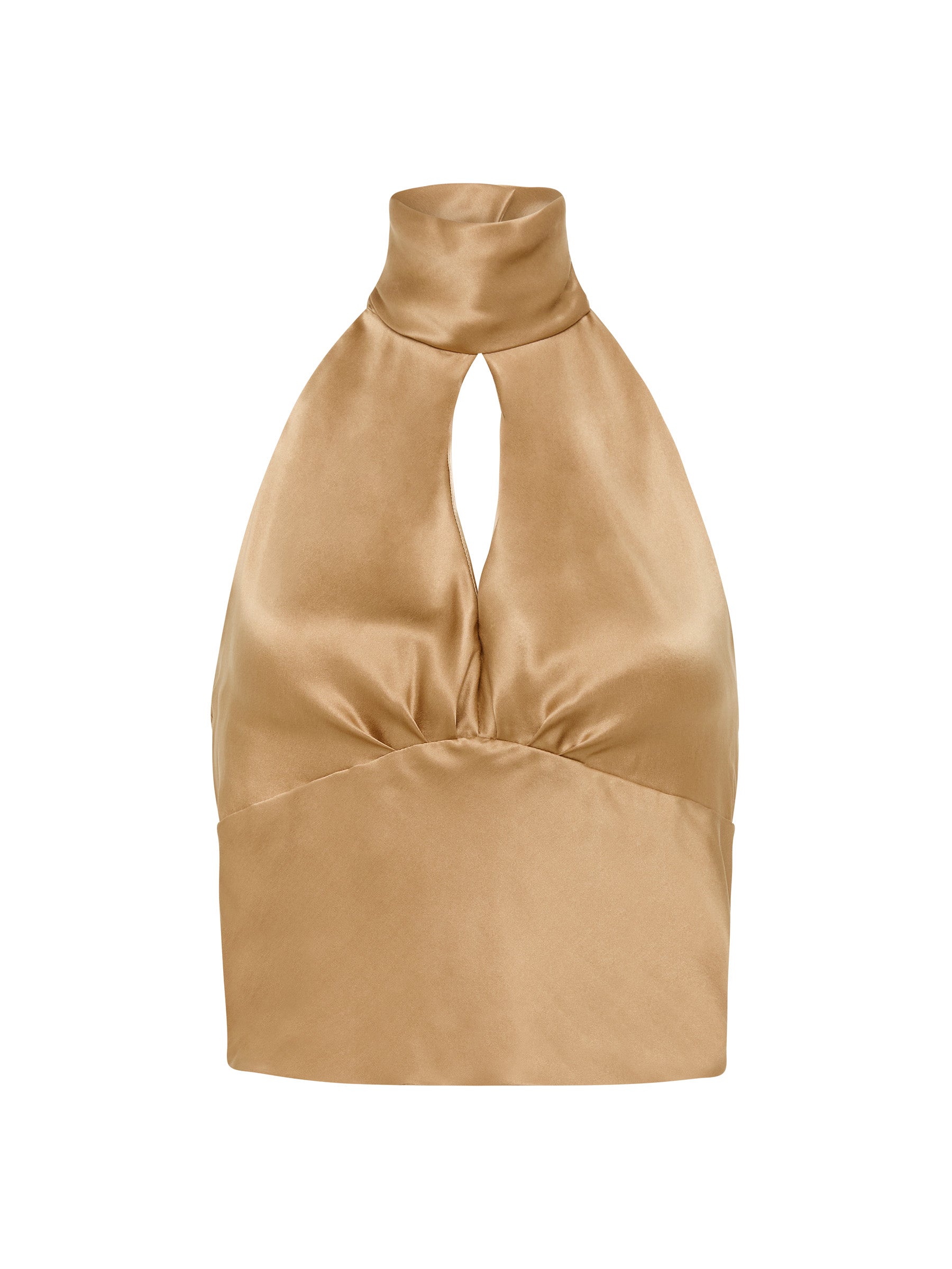 Chrissy Wrap Top - Bronze (Size 10 + 14 Only)
