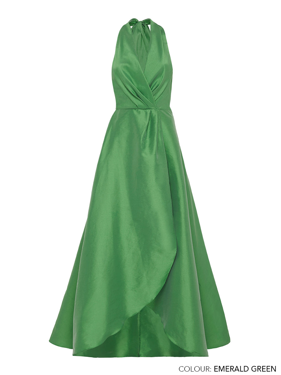 Hemingway Gown - Pale Green + Berry (Size 8 + 10 Only)