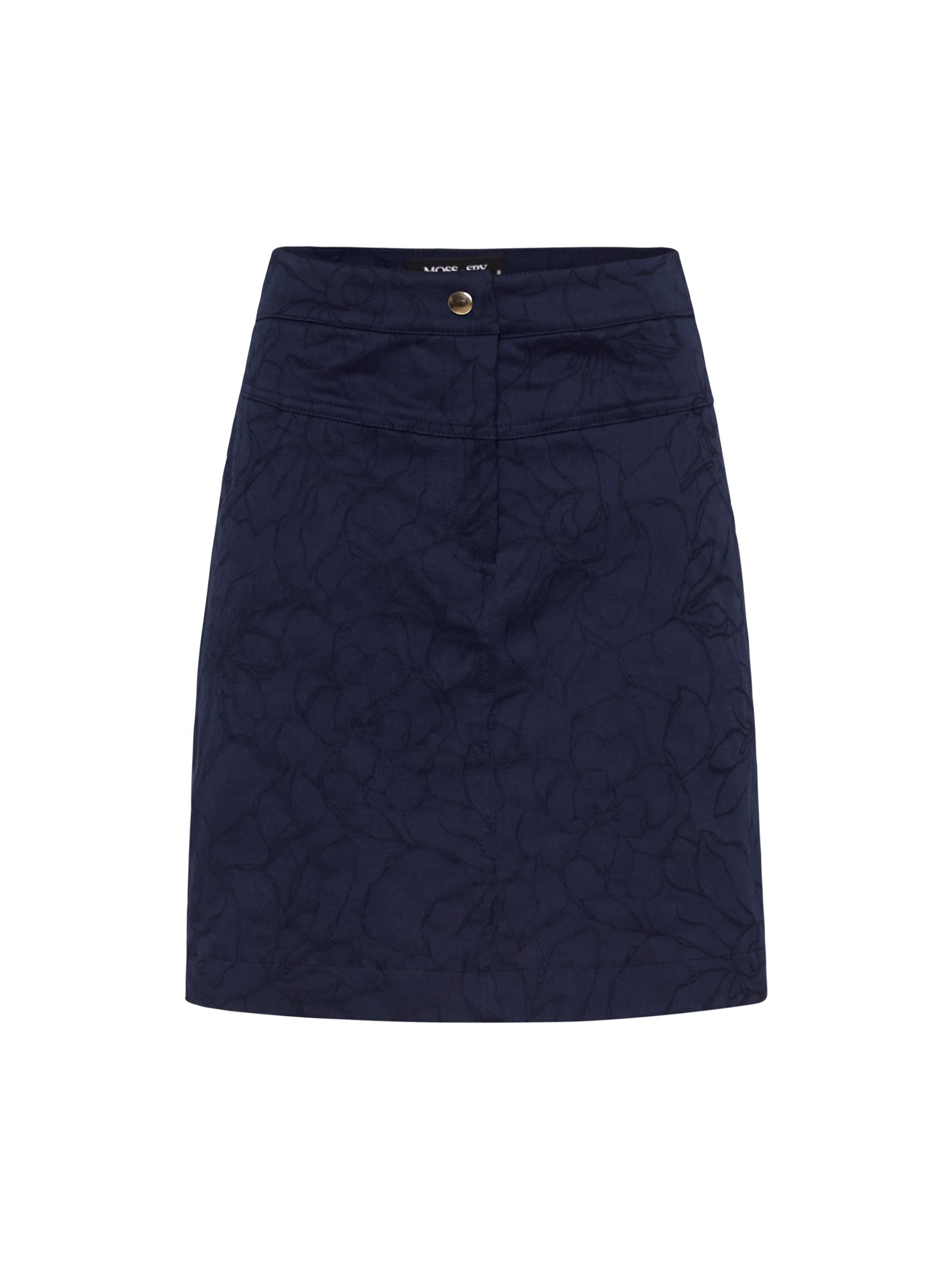 Leona Mini Skirt - Marine Blue (Size 10 Only)