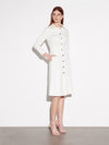 Leona Shirt Dress - Ivory White (Size 8 + 10 Only)