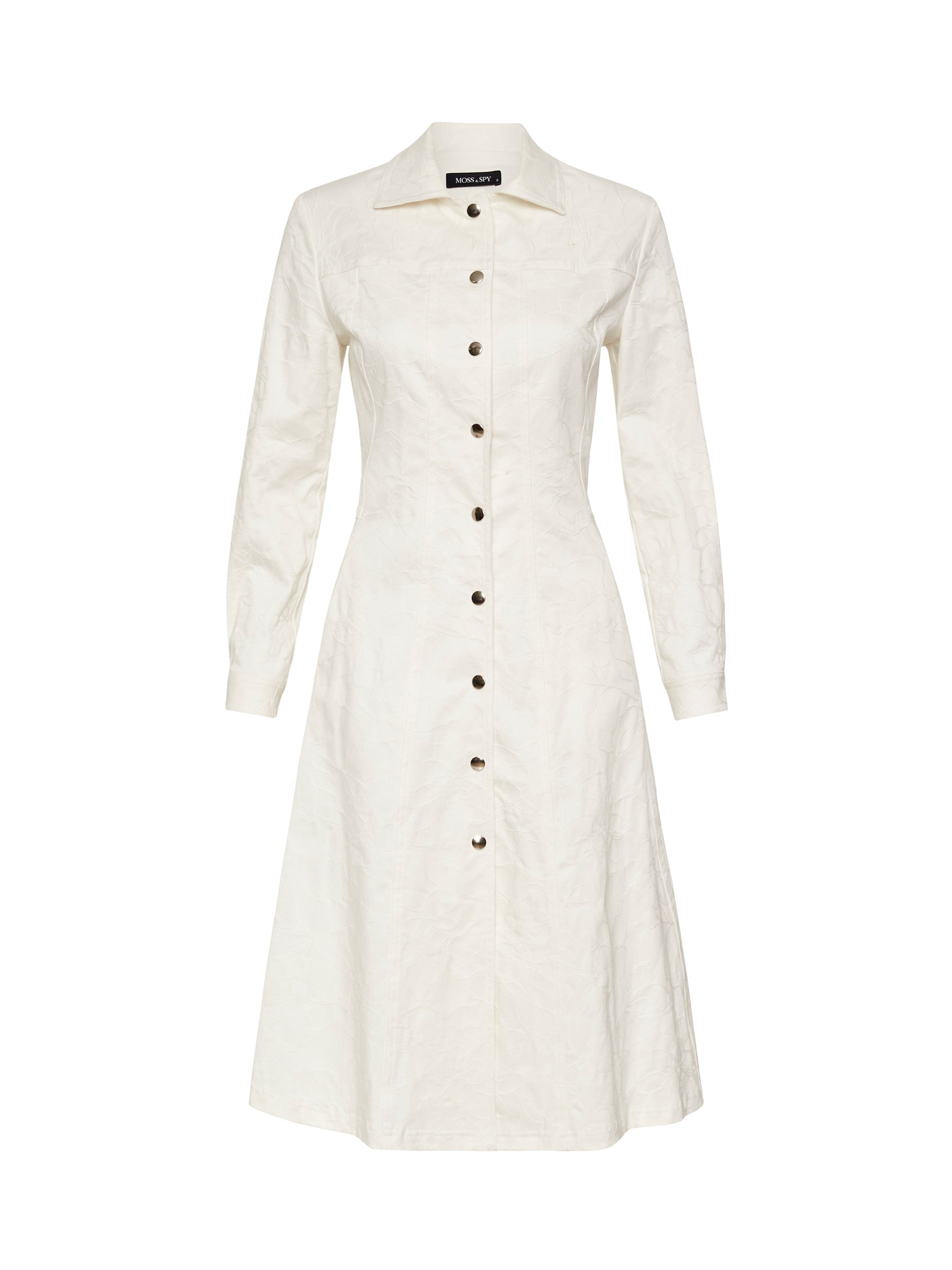 Leona Shirt Dress - Ivory White (Size 8 + 10 Only)