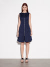 Leona Zip Dress - Marine Blue (Size 14 Only)