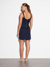 Leona Mini Skirt - Marine Blue (Size 10 Only)