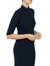 Rib Dress - Navy (Size 14 + 16 Only)