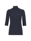 Pina Short Sleeved Top - Navy (Size 8 Only)
