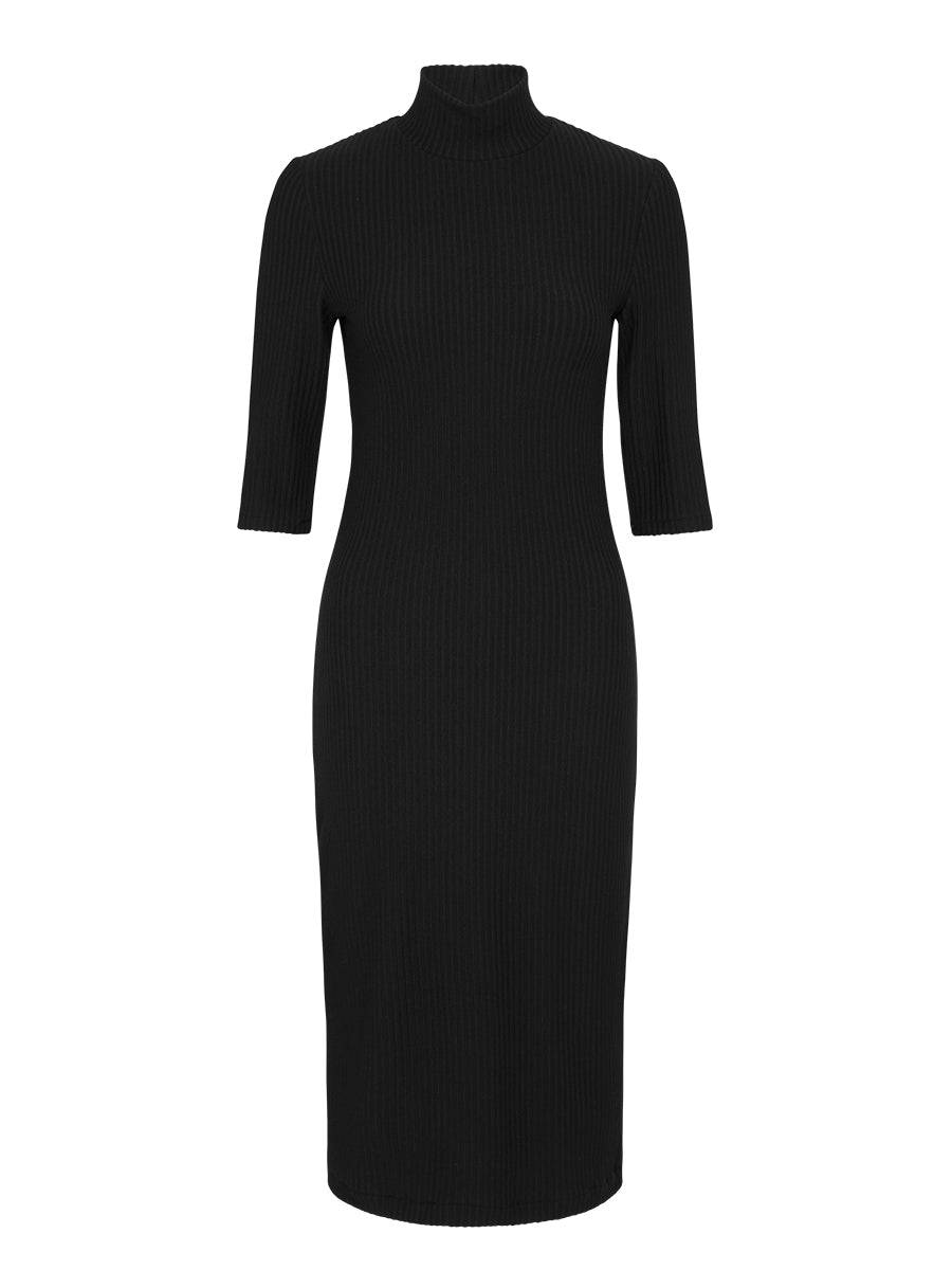 Rib Dress - Navy (Size 14 + 16 Only)