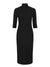 Rib Dress - Navy (Size 14 + 16 Only)