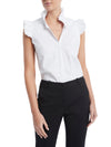 Frill Shirt - Navy (Size 8 Only)