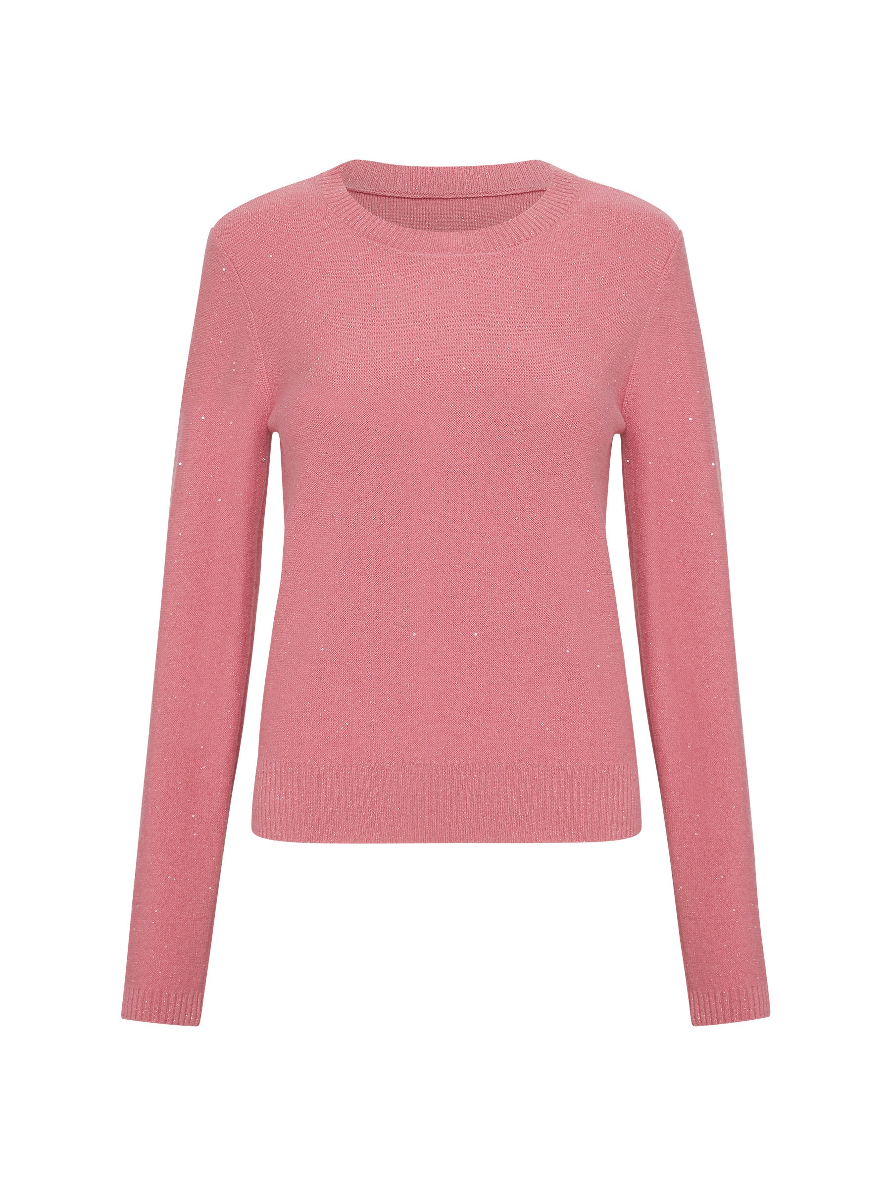 Sparkle Cashmere Sweater - Rose Pink