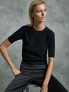 Sparkle Cashmere Sweater - Black