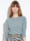 Sparkle Cashmere Sweater - Steel Blue