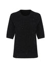 Sparkle Cashmere Sweater - Black